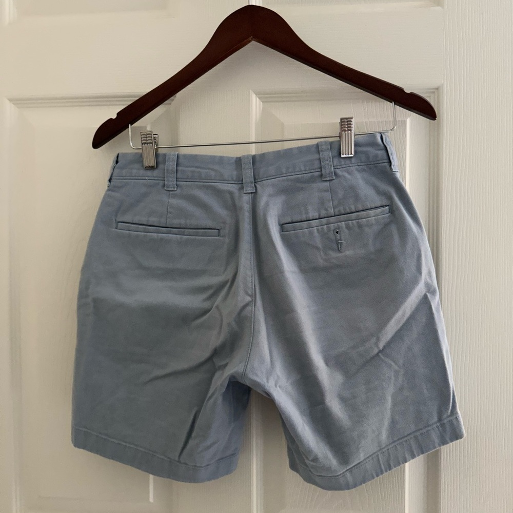 J. Crew Factory Men’s 7 inch inseam shorts | Color: Steel Blue | Size: 28 - Picture 2 of 3
